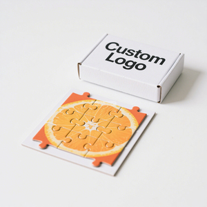 Bán buôn Cá nhân hoá biểu tượng tùy chỉnh gia đình Kid giấy ghép hình câu đố sang trọng trò chơi ghép hình câu đố với hộp - Product Image 2