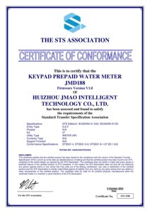 Jmao tòa nhà thương mại độ chính xác cao Đồng hồ nước trả trước với tự động cắt điện năng tiêu thụ thấp DN15-DN50 kích cỡ - Product Image 5