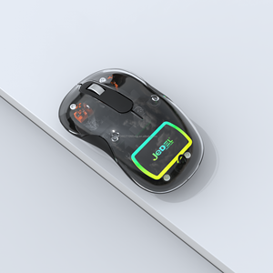 2-In-1 Loại C USB Có Thể Sạc Lại Không Dây Bt Chuột Mini Văn Phòng Chuột Với LED Backlit Logo Chiếu Sáng Từ Trường Hợp Trong Suốt - Product Image 2