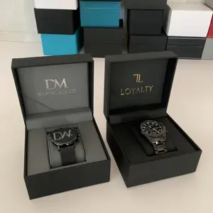 定制手表盒豪华OEM标志零售展示自动手表礼品包装盒
