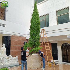 Lớn thường xanh nhân tạo cây thông cây cao sợi thủy tinh giả cây cho trang trí ngoài trời trong nhà hàng và khách sạn - Product Image 6