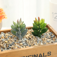 Plante succulente artificielle petite tête de fleur trèfle - Fournitures créatives DIY pour décoration intérieure, accessoires muraux, verdure