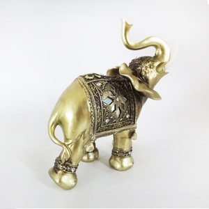 Statues d'éléphants thaïlandais Fengshui Good Luck avec figurines de collection surélevées - Product Image 2