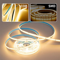 Tira de Luces LED COB de Alta Calidad de Fábrica JOYSTAR, 5V USB, 3000k 6500k, 2m, 8mm, 320LEDs/m, con Certificación CE ROHS