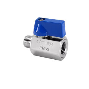 Mini vanne à bille en acier inoxydable personnalisée de 1/2 pouce - Vanne d'arrêt à filetage mâle Vanne d'arrêt en acier inoxydable - Product Image 3