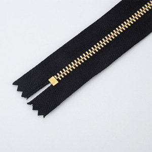 Alta Qualità 4 #   <span class=keywords><strong>Cerniera</strong></span> in ottone a denti a Y <span class=keywords><strong>con</strong></span> cursore autobloccante, cerniere metalliche a fondo chiuso per abbigliamento, giacche, borse, jeans - Product Image 2