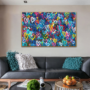 Vente en gros dropshipping 100% peint à la main Home Decor art toile <span class=keywords><strong>peinture</strong></span> graffito art <span class=keywords><strong>peinture</strong></span> toile <span class=keywords><strong>peinture</strong></span> à l'huile - Product Image 4