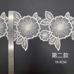 Đám cưới hạt ống ren ngành công nghiệp nặng hạt phụ kiện may mặc nhà mềm trang trí trang trí bán buôn <span class=keywords><strong>Net</strong></span> sợi sequin ren - Product Image 3