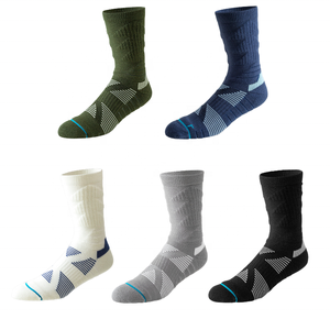 Chaussettes de randonnée en <span class=keywords><strong>laine</strong></span> mérinos thermique Coolmax Terry pour hommes, chaussettes de camping en plein air, chaussettes mi-hautes en <span class=keywords><strong>laine</strong></span> mérinos, fil de cachemire, logo - Product Image 1