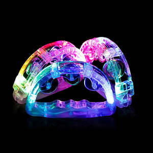 Pandereta Musical con Luz Led para Bodas Sonajero Led 7 Colores Instrumento de Percusión de Mano Suministros para Discotecas y Regalos para Fiestas - Product Image 2