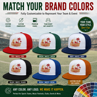 Casquettes de sport rouge, blanc, vert, snapback, à visière plate, structurées, pour l'esprit d'équipe, les événements de club, logo personnalisé, vente en gros