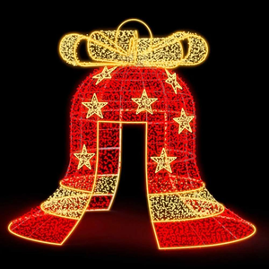 Nouvelle lampe LED géante imperméable à motif cloche pour la décoration extérieure de Noël dans les rues - Product Image 4