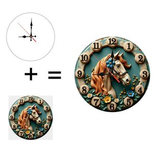 Round Wooden <b>Wall</b> <b>Clock</b> 25cm Quiet Quartz Movement Household Decorative <b>Clock</b> - Product Image 6
