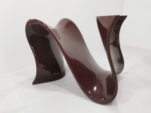 قاعدة طاولة طعام من الفيبرجلاس على شكل زهرة التوليب، أرجل طاولة من الزجاج والفولاذ لغرفة المعيشة، قاعدة طاولة رخامية - Product Image 4