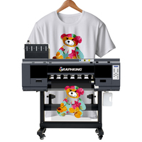 Graphking usine 70cm A2 taille 2/4 I3200 têtes DTF imprimante impression t-shirt traceur de vêtements avec secouer la machine à poudre