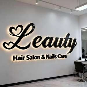 Signalisation murale extérieure publicitaire, logo 3D, enseigne de magasin rétroéclairée, enseigne de magasin, lettre lumineuse LED, enseigne LED personnalisée pour entreprise - Product Image 5