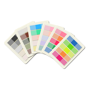 Bloc de Notas Adhesivas Transparentes Impermeables de PET con Índice de Colores Morandi, Estilo Bonito para Oficina, Escritura y Promoción - Product Image 1