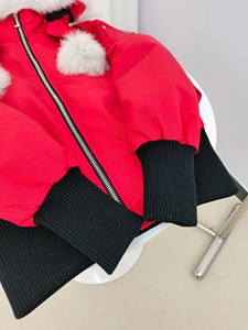 Mới Màu Đỏ Tùy Chỉnh Palm Lạc Đà Người Đàn Ông Của Áo Khoác Mùa Đông Fox Fur Hoodie Xuống Áo Khoác - Product Image 5