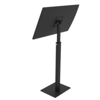 Support de sol surélevé personnalisable pour support de tablette sur le sol avec plaque de montage VESA inclinable et pivotante