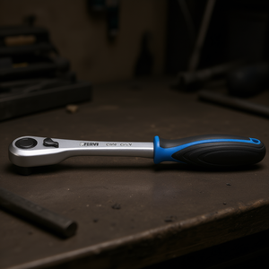 Clés à cliquet ergonomiques Fervi en acier Cr-V, entraînement 1/4 pouce - Product Image 3