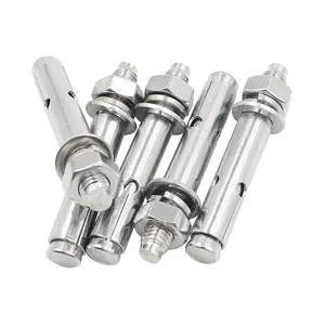 Bu lông mở rộng Hex Nut tay áo Neo vít Neo nhiệm vụ nặng nề gắn Neo thép không gỉ Neo mở rộng bu lông hạt M8 x 80mm