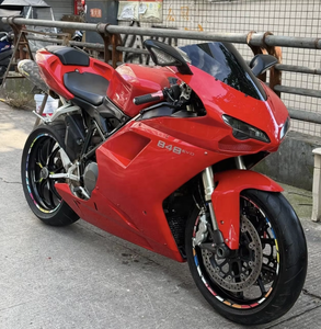 Motocicleta Deportiva <span class=keywords><strong>Ducati</strong></span> 848 Super Usada, Motor de Gasolina de 848cc, Bicilíndrico en L, Refrigeración Líquida, 123HP, para Carreras en Carretera - Product Image 1