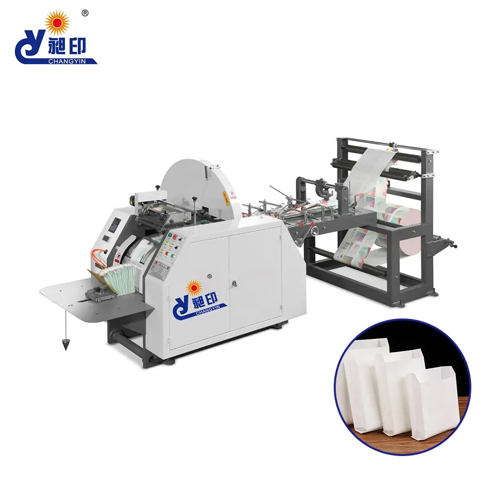 JYS-400 Low Price Industry Mechanical Automatic High Speed V Bottom Type Paper Bag Forming Production Paper Bag Making Machine