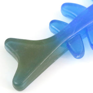 Jouets pour chiens écologiques en TPR, 12,5*5,0 cm, balles en nylon et en caoutchouc en forme d'os, application pour poissons, emballés dans des sacs - Product Image 2