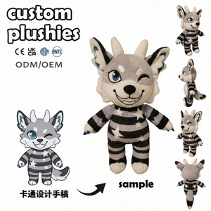Custom Plush Toys Doll LOW MOQ Mini <strong>Hoodie</strong> Fox Forest-themed Decor Guerreras Kpop Frozen Bok Choy Chinese Toys Customized Doll - Product Image 2