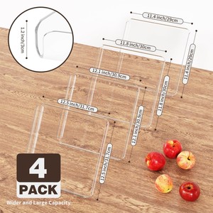 Bandejas de Servir Acrílicas Transparentes para Comida, Cupcakes, Postres, Galletas, Bocadillos, <span class=keywords><strong>Charolas</strong></span> para Postres - Product Image 2
