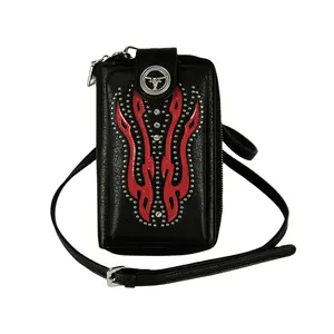 Mini Ladies Crossbody Bags With Credit Card Slots Leather Phone Bags, Luxury Cell Phone Bag Women Purse