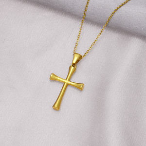 <span class=keywords><strong>16</strong></span> Năm Kinh Nghiệm Tùy Chỉnh Thép Không Gỉ Vàng-Mạ Chữ Thập Mặt Dây Chuyền Đồ Trang Sức Tôn Giáo Dây Chuyền Cho Nam Giới Và Phụ Nữ - Product Image 3