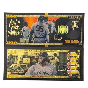Nuova Banconota 2026 America 4 Modelli Baseball Aaron Judge Placcata in Oro 24K per Regali - Product Image 5