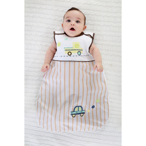 Combinaison de nuit personnalisée gaze de coton bambou respirant fermeture éclair bidirectionnelle manches détachables confort bébé sac de couchage sac - Product Image 5