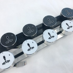 Smart Power Track Rail <strong>Socket</strong> with Universal Power Adapter /protector Switch <strong>Desk</strong> Power Track <strong>Socket</strong> Hidden Type Aluminum Alloy - Product Image 3