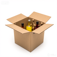 Boîtes d'expédition de vin avec cloisons Cartons d'emballage en carton ondulé Logo personnalisé imprimé pour l'approvisionnement en détail