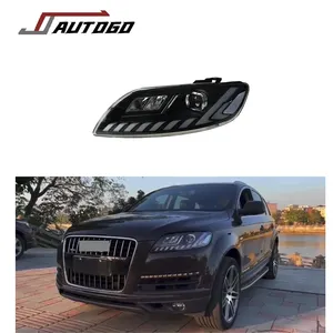 Auto Modificação Conversão LED Faróis Assembleia para Audi Q7 2006-2015 LED Front Lamp atualização