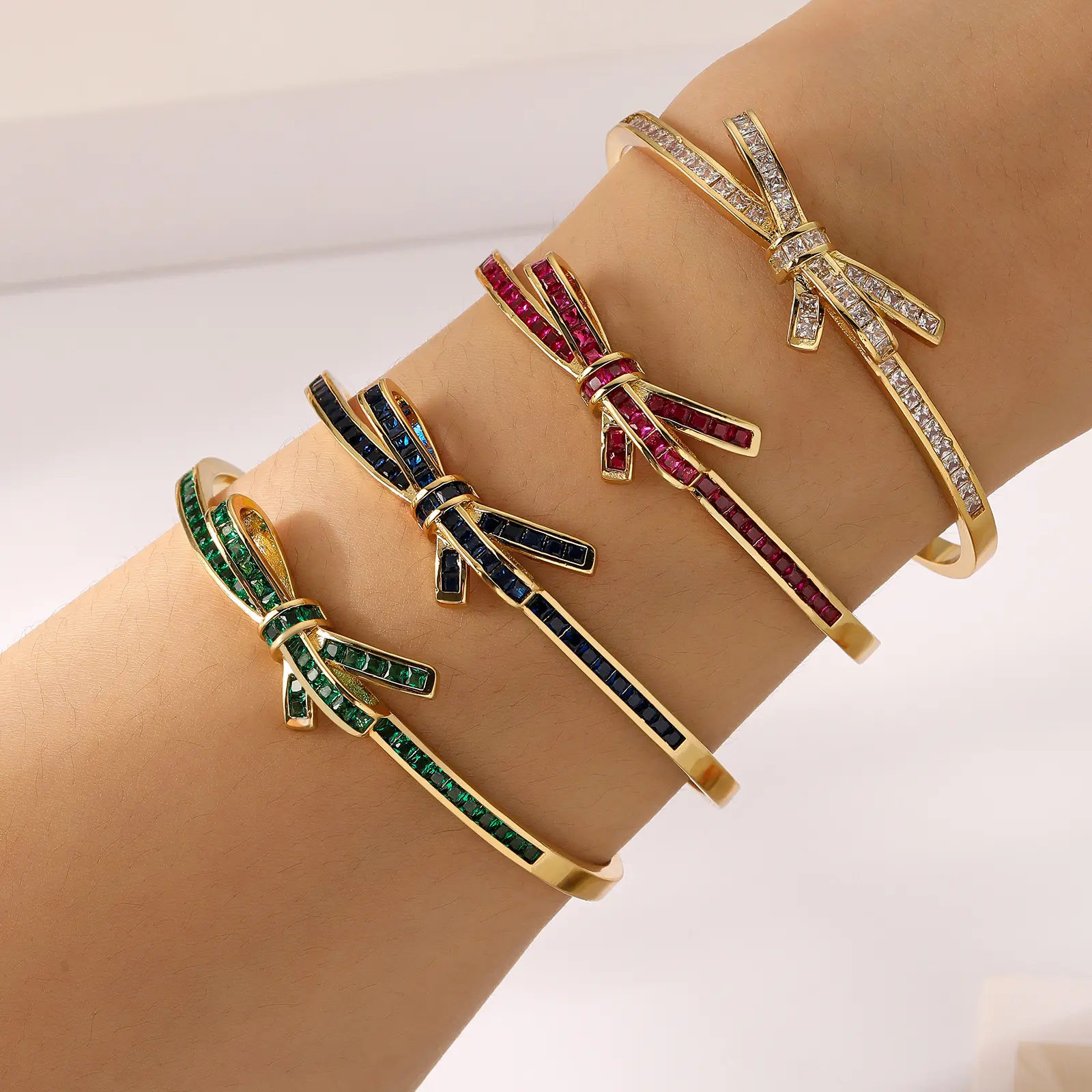 2021 moda zircone braccialetti braccialetti di cristallo gioielli di lusso per le donne 51479 cristallo 18K ottone placcato regalo cristiano festa in oro