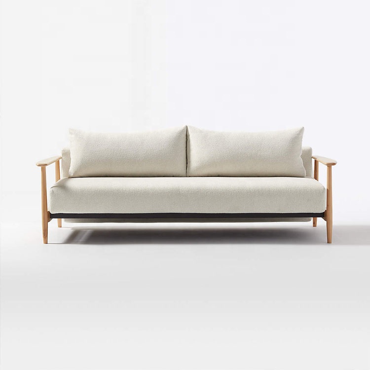 Indoor furniture modern couch set for home living room oak frame sleeper sofa