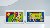 Étiquette de rayon électronique MinewTag 6 couleurs 7,5 pouces double face en forme de V avec écran E-Ink couleur, en plastique ABS, garantie 1 an