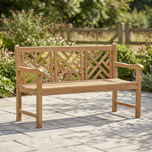 Traditional Solid <b>Wood</b> Patio <b>Bench</b> Outdoor Furniture Durable 2 Seater Modern Design Apartment Park Use Enterprise Brand B003 - Product Image 3