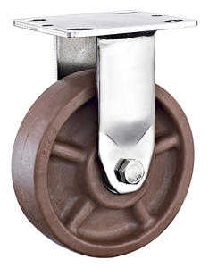 DLPO Hochtemperatur-Doppel brems rollen 4x2 Wagen schwenkbare Hochleistungs-Lenkräder aus Edelstahl - Product Image 3