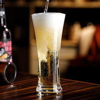 Verrerie en cristal de 16oz 250ml 500ml Ensemble de verres à bière avec logo personnalisé pour la boîte de nuit