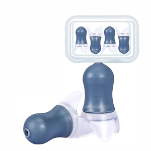 Tapones de silicona reutilizables profesionales para protección auditiva en aviación, para hombres y mujeres, reducen el estrés, el tinnitus y las dolencias de oído en aviones. - Product Image 1