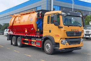Camión de Vacío para Aguas Residuales de Carga Pesada, 3 Ejes, 10 Neumáticos, Howo 22000L, Sistema de Vacío Independiente de Alta Potencia para Transporte de Lodos a Granel - Product Image 4