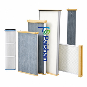 Cartouche filtrante plissée <span class=keywords><strong>de</strong></span> style panneau <span class=keywords><strong>de</strong></span> remplacement pour <span class=keywords><strong>extracteur</strong></span> <span class=keywords><strong>de</strong></span> fumée laser Trumpf, membrane PTFE en polyester avec embouts en PU - Product Image 1