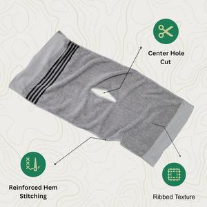 Serviette de sport en coton ultra absorbant, douce et sans peluches, avec trou central, pour le golf - Product Image 3