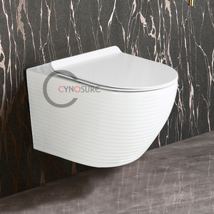 Ensemble WC et Bidet en Céramique Mural pour Projets Hôteliers, Sanitaires de Salle de Bain - Product Image 2