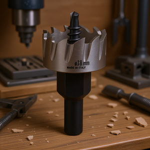 Scie cloche HSS Ttake 38 mm fabriquée en Italie pour le perçage du bois et du métal - Product Image 3
