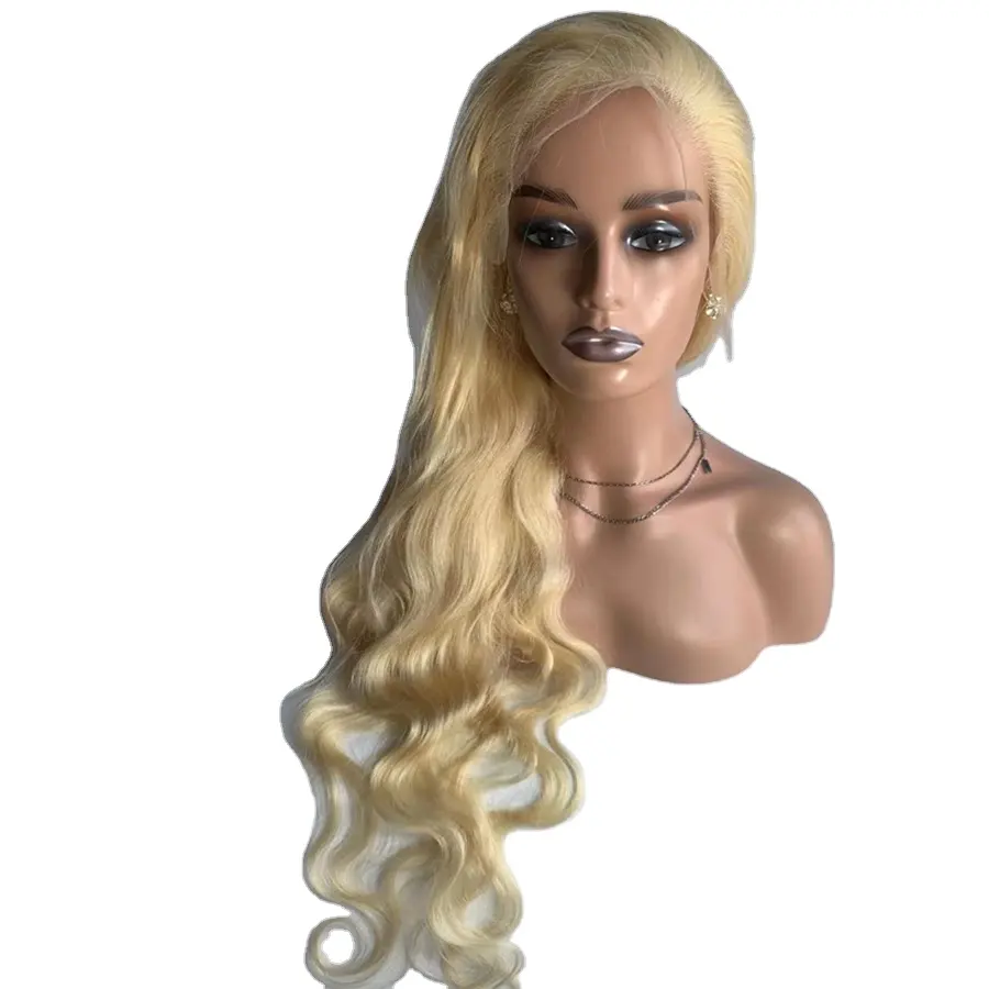 Парик блонд 613, фронтальный Парик HD на сетке, натуральные человеческие волосы, оптовая продажа, бразильские волосы, волнистые волосы, фронтальные парики на сетке